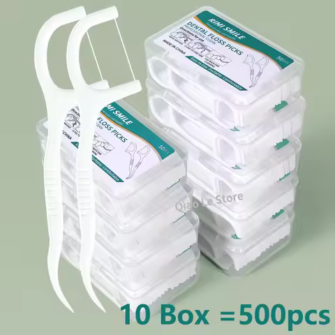 1/2/3/5/10 Box Portable Disposable Dental Floss Plastic Toothpick High-tension Dental Floss Stick De