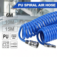 PU Air Spring Hose Flexible Air Hose Spring Pipe Air Tube Compressor Hose Angin Tools Mechanic Tool