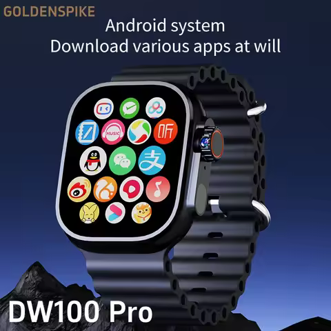 DW100 Pro Smart Watch 2.29inch Amoled Fingerprint unlock Smartwatch With Rotary Camera GPS Positioni