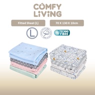 Comfy Living Fitted Sheet Mattress Cover (L) - 70 x 130 x 10cm
