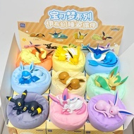 [Ready Stock] Pokémon Eevee Sleeping Posture Series Mystery Box Water Eevee Doll Fairy Eevee Ornamen