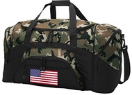 Large USA Flag Duffel Bag CAMO American Flag Suitcase Duffle Luggage