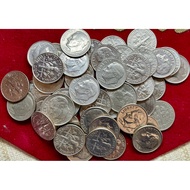 US DIMES (LOT OF 5PCS) DIFFERENT YRS REAL H O B B Y I S T C O L L E C T I O N