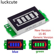 1/2/3/4/5/6/7/8S Lithium Battery Capacity Indicator Module Blue Green Display Electric Vehicle Batte
