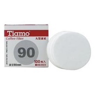 ~附發票~Tiamo 90號 丸型 濾紙 (100入) 直徑90mm 摩卡壺冰滴適用 HG3023