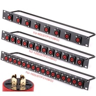 Rack Patch Panel 8 12 16 Way Speakon Connector 1U Flight Case Mount Professional speaker Audio 4 Pin