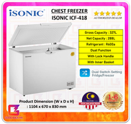 iSONIC DUAL FUNCTION 327L CHEST FREEZER ICF-418