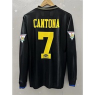 93-94 Manchester United  Long sleeve Player version AAA high quality Custom T-shirt Football Jersey 