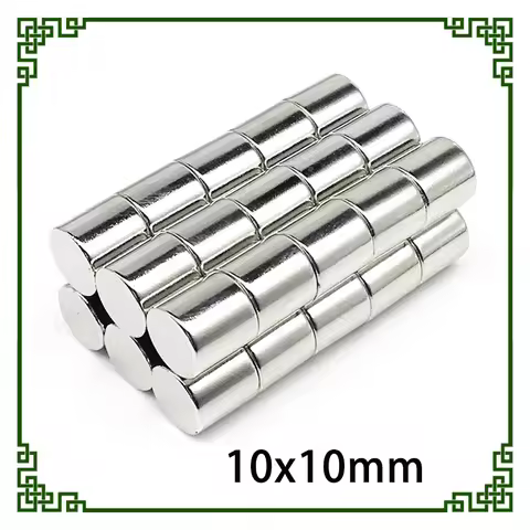 10x10mm Thick Round Powerful Magnet 10*10 Strong Disc Magnets For Fridge, DIY, Building, Scientific,