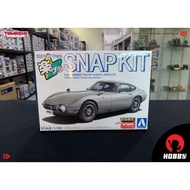 Aoshima The Snap Kit Toyota 2000GT (Thunder Silver Metallic) (Scale 1/32)