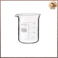 HARIO Beaker, Practical Capacity 200mL, Heat-Resistant Glass, Made in Japan, BK-200