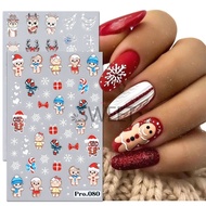 Gift Paper Card Christmas Themed   Art Holiday 10 * 6.5cm Snowflake   Stickers Manicure 5g Holiday   Decoration Christmas Party Holiday   Art Rich