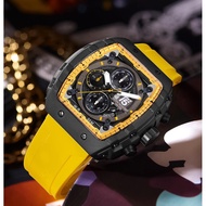 [Original] T5 TH3856 Silicon Strap Quartz Chronograph Waterproof Sporty Men Watch [5 Colours]