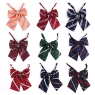 New Large Bowtie Oversize Bow tie For Women Uniform Collar Butterfly Ladies Bow knot Adult Stripe Bow Ties Cravats Girls Bowties