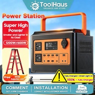 🔥Hot🔥Power Station Solar Portable 220V  AC Output 1200W  Powerbank Solar Generator Outdoor Camping B