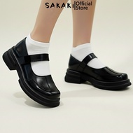 SAKAKI Hinata - Women's Mary Jane Chunky Heels Korean Style Work & College Shoes Elegant Comfortable