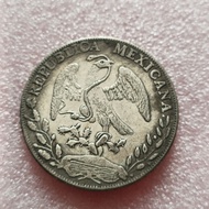 39mm Silver Dollar Mexican Eagle Ocean Biting Snake Silver Round Dragon Ocean Ancient Coin Can Blow 