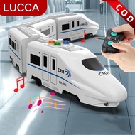 Remote Control High Speed Train RC Toy Simulation Railway Train With Flashing Light Music