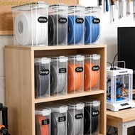 HOMECLEOESQX 4Pcs 3D Printing Filament Storage Box, Transparent Waterproof 3D Printing Filament Cont