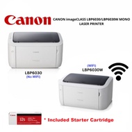 CANON LBP6030 / LBP6030w Laser Printer Single Function Monochrome (Print Only) / Mono Laser Printer 