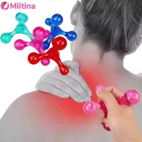 Mini Manual Massager 4 Balls Body Massager Manual Balance Ball Trigger Point Arm Back Relaxation Acu