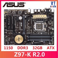 ASUS Z97-K R2.0 Z97-A LGA 1150 DDR3 i7 i5 i3 CPU 32G SATA3 USB2.0 UBS3.0 Z97 USED desktop motherboar