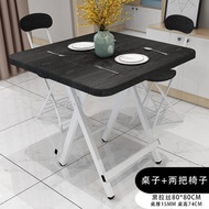 Foldable table family table simple portable table rental square small-family dining simple table