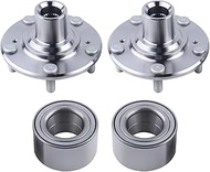 2 x Front Wheel Hub Bearing Assembly Compatible with 2012-2015 Honda Civic DX EX LX HF Hybrid 1.8L 1