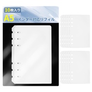 [BIG masow] Clear Sticker Album Binder - 6-Hole & 3-Hole Mini Binder for A5-A8 Sizes with 20 Refills