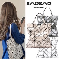2024ปี baobao bag Issey miyake Bags Sanzhai Life Women's Bags กระเป๋าถือไหล่ 6 กริดTot Bags Ms. Shoulder Handing