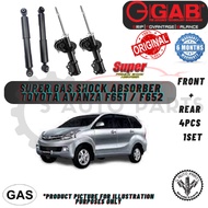 TOYOTA AVANZA F651 / F652 (2013Y~) (FRONT 2PCS REAR 2PCS 1SET 4PCS) 100% ORIGINAL (GAB) SUPER GAS SH