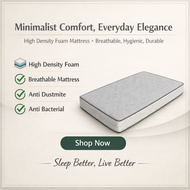 (FurnitureSG) High Density Foam Mattress Knitted Cotton Fabric (Cooler Sleep!) Single/Super Single 5