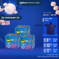 RAID Combo 3 Nhang diệt muỗi lavender 50 khoanh