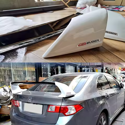 For HONDA Accord Spoiler 2008-2013 Accord High Quality ABS Material Car Rear Wing Primer Color Rear 