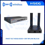 PAKET ONT MYLINK ML212X XPON ONU With OLT GPON HSGQ G02ID (Include SFP)