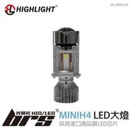 【brs光研社】HL-MINI-H4 HIGHLIGHT SS LED 大燈 魚眼 機車 Z1 125 PGO Bon