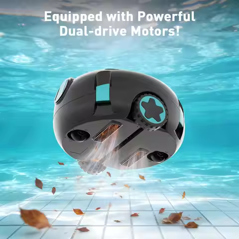 2026 Model Cordless Automatic Pool Cleaning Robot – Suitable for All Pool Types; Safe for family Use