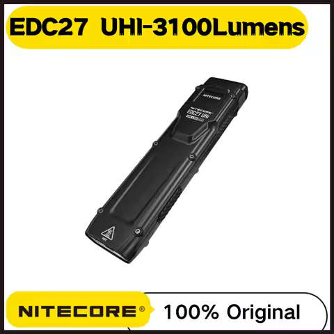 NITECORE EDC27 UHI USB-C Recharageble Tactical Flashlight 3100Lumens With OLED real-time Display Pro
