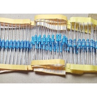 10PCS Resistor 0.25Watt - 1 1.2 1.5 1.8 2 2.2 2.7 3 3.3 3.3 3.9 4.7 5.1 5.6 6.2 8.2 Ohm - 1R2 1R5 1R