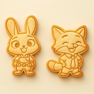 acuan semperit Crazy Animal City Cartoon Biskut Acuan Judy Fox Nick Gary Cookies Frost Alat Pembakar