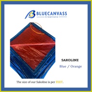 ﹊ ∤ ▮ SAKOLIN BLUE-ORANGE WITH EYELETS
