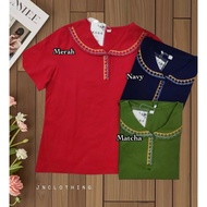 2139 JN-FASHION || WOMEN'S TOP WITH PREMIUM EMBROIDERED COLLAR
