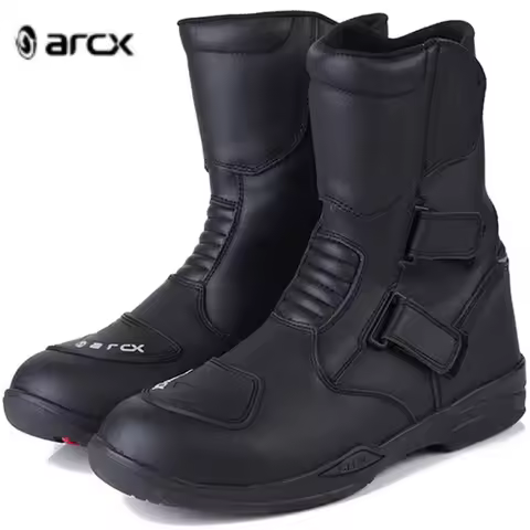 ARCX Cowhide Motorcycle Racing Boots Waterproof Anti-drop Shoes Motorcycle Riding Boots Road Racing 