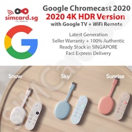 Google Chromecast (2020) 4K Ultra HDR with Google TV &amp; Wireless Remote [GA01919-US, GA01920-US, GA01923-US]