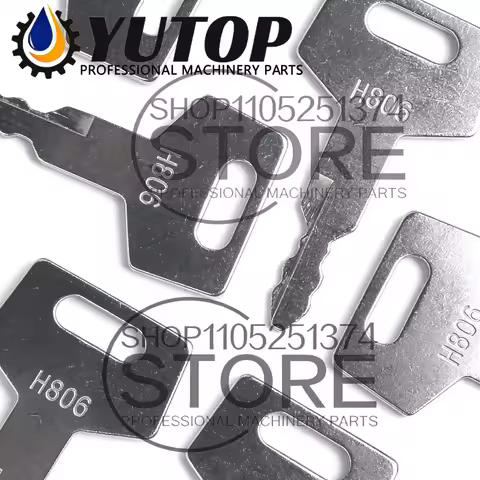10/5/1PCS New H806 Keys For Excavator Track Loader U1698X2 Takeuchi Open Door Lock Key