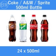 Coke/Coke Zero/Sprite/A&W 500ml Bottle