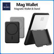 WiWU Mag Wallet Portable Stand Card Wallet Strong Magnetic Adsorption Mag Wallet for iphone Easy tak