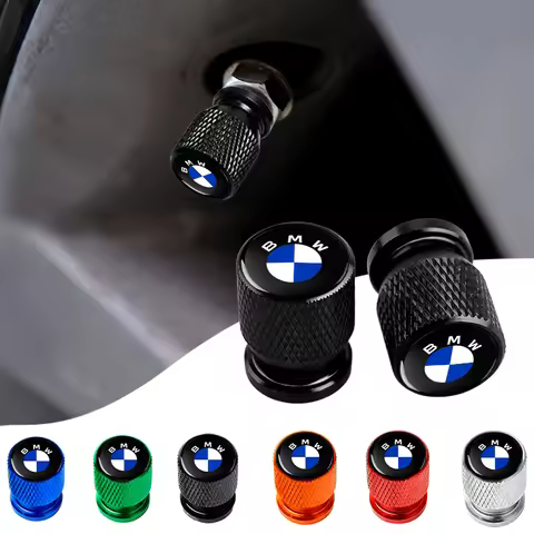 Car Wheel Tire Valve Caps Tyre Stem Covers Airdust Waterproof For BMW E61 E81 E87 1 2 3 4 5 6 7 Seri