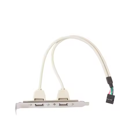 2 Port USB 2.0 Dual USB 2.0 Female Back Panel To Motherboard 9pin Header Connector Cable Adapter USB