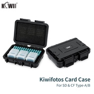 Kiwifotos Memory Card Holder Case for CFexpress Type-A CF Type-B SD XQD, 32/22 Slots Waterproof Card